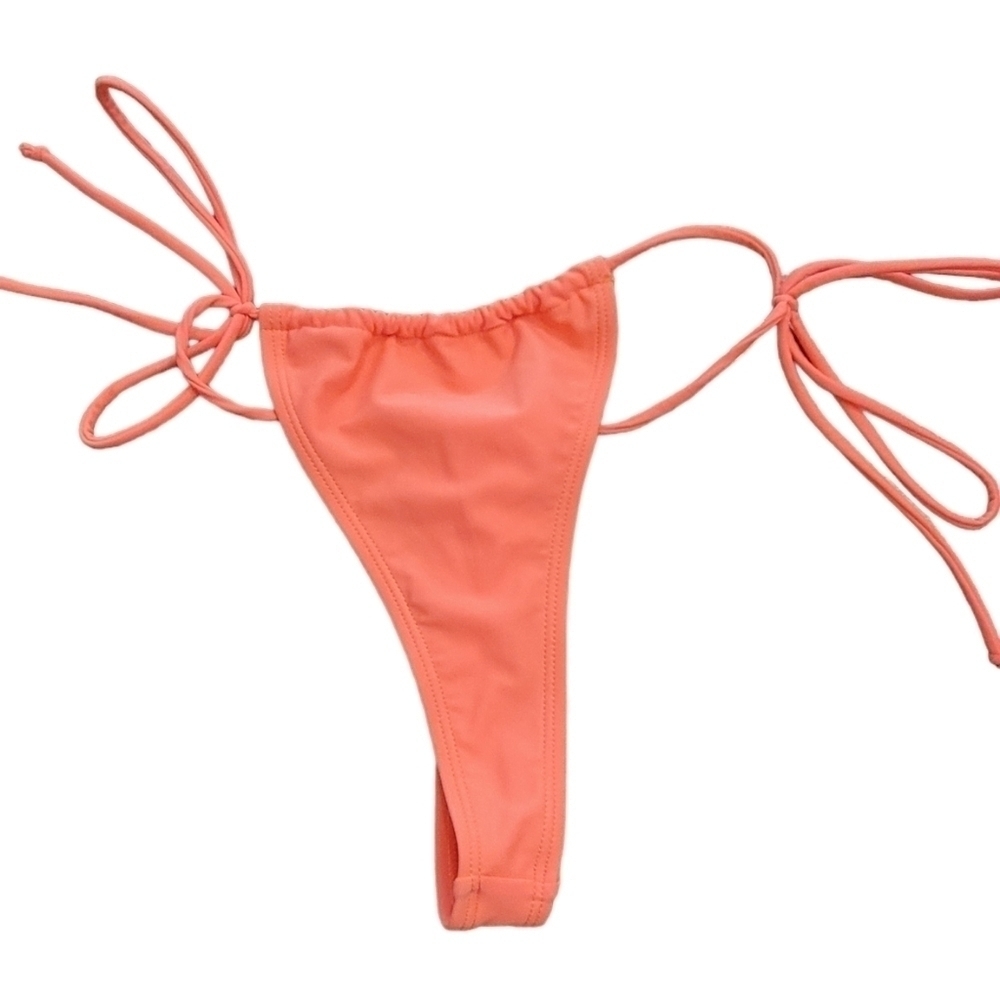 Betty Jade Swim Side Tie Thong Bikini Bottom Size M
